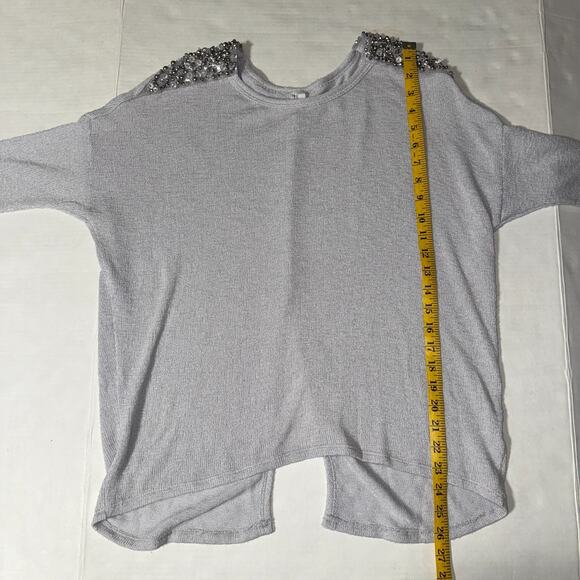 Studio Y Women M Sweater Embellishments Rhinestones Beads Everyday Casual Fall - Picture 6 of 7